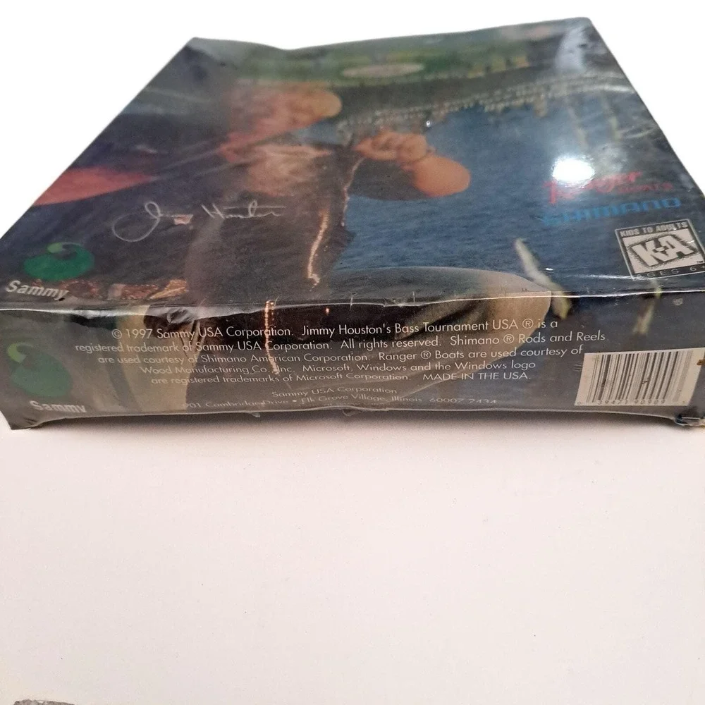 Jimmie Houstons Bass Tournament USA 97 PC Game 1996 New Sealed Big Box